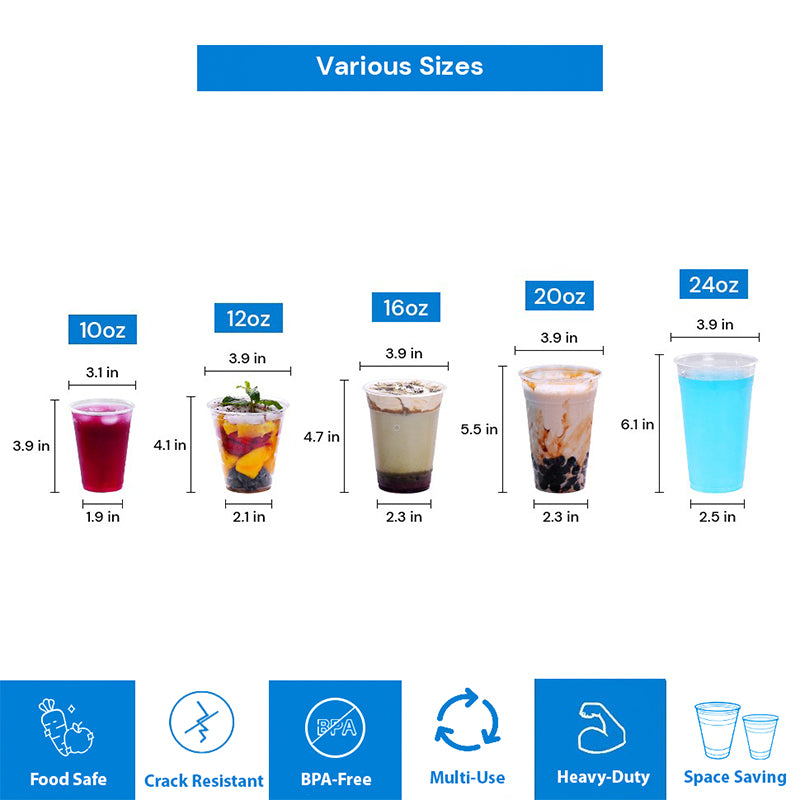 PET Cups (12 oz) - Blank